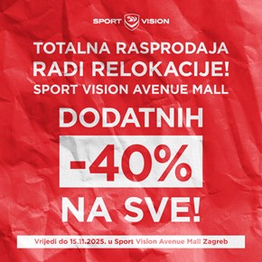 TOTALNA RASPRODAJA RADI RELOKACIJE u Sport Vision trgovini
